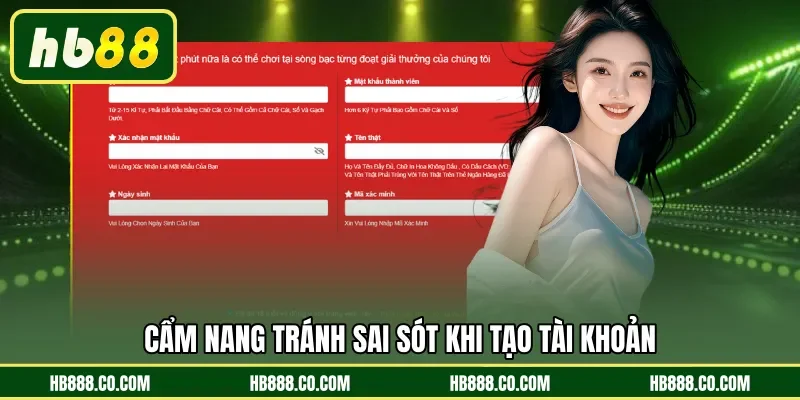 Cẩm nang tránh sai sót khi tạo tài khoản 